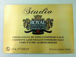 targhe alluminio cromato - Timbrificio Zetti Pavia